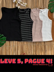 Women T-Shirts - Brown/Light Beige/LightBlack/Light White/Light Brown - View 1