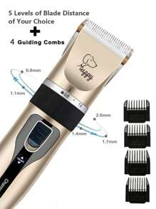 1pc Low Noise Rechargeable Dog Shaver Grooming Kit, Multi-Function Pet Clipper Set, Suitable For Pet Shaving And Haircut