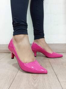Women Pumps - Màu Hồng Tươi - Xem 2