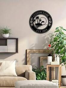 One Iron Art Customized Beach Juice Wall Art For Personalized Home Decoration. A Dolphin For Bedroom Decoration Sign Suitable For Porch, Terrace And Gifts. Birthday Graduation