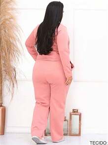 Tardani Women's Plus Size Quilted Set - Rusty Rose - View 3