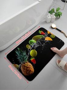 1pc Anti-Fatigue Kitchen Floor Mat, Non-Slip Cushioned Kitchen Rug Suitable For Floor, Waterproof Farmhouse Kitchen Carpet And Mat Set, Comfort Standing Desk Mat For Sink, Office, Laundry Room - Black - View 4