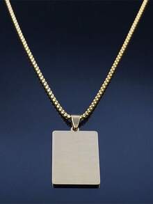 Chrisitian Cross Bible Verse Prayer Necklace Stainless Steel Portuguese Necklaces  Jewelry Necklace - 金色 - 查看 4