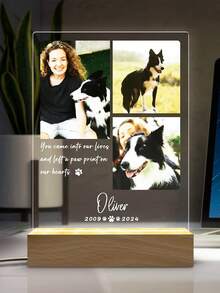 1PC Bảng Acrylic Dọc Thú Cưng Dễ Thương 3 Ảnh, Văn Bản Tùy Chỉnh Quà Tặng Đặc Biệt Cho Chó Và Mèo, Thiết Kế In Acrylic Ảnh Tùy Chỉnh Được Chọn, Đèn 3D Trang Trí Bàn Họp Vui Nhộn Phòng Ngủ Đèn Ngủ Trang Trí Lễ Hội Đèn Ngủ Quà Tặng Bất Ngờ Đẹp, Phụ Kiện, Quà Tặng Lãng Mạn, Trang Trí Nội Thất, Sản Phẩm Đồ Dùng Tiệc Trang Trí Phòng Đèn Trang Trí Phòng Khách Đèn Học Tập Đèn Ngủ, USB Có Công Tắc, Đèn Ánh Sáng Ấm Áp, Quà Tặng Thú Vị, Quà Tặng Lãng Mạn - Màu vàng - Xem 5