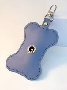 1 件皮革宠物垃圾袋分配器，骨头形户外遛狗便便袋架 - 彩色 - 查看 15