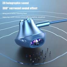 3.5mm/Type C數字解碼耳機有線入耳式遊戲耳塞金屬HiFi重低音立體聲音樂運動通用有線耳機帶麥克風 - 彩色 - 查看 8