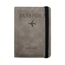 Multifunction Travel Passport Holder Case, PU Leather Passport Wallet ID Card Organizer Bag, Suitable For Teen Casual Outdoor Sports Vacation, Travel, Graduation, Birthday Gifts - Grey - View 4