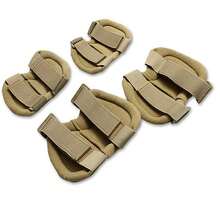 4 piezas/set rodilleras y coderas tácticas para caza y patinaje (2 piezas de coderas + 2 piezas de rodilleras) - Multicolor - Ver 8