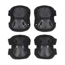 4 piezas/set rodilleras y coderas tácticas para caza y patinaje (2 piezas de coderas + 2 piezas de rodilleras) - Multicolor - Ver 6