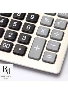 Calculadora de Oficina, Escuela, Doble Carga (Solar y Bateria), Con Pantalla Grande de 12 Digitos, Calculadora Para Financiar, Contabilidad, Calculadora de Escritorio, Articulo Escolar, Calculadora Simple Para la Escuela DX-1200V - Gris - Ver 8