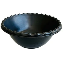 Kit 3 Large Practical Plastic Salad Bowls 5L - Sturdy And - màu đen - Xem 5