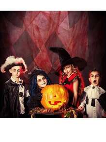 1入組萬聖節紗布夜店鬼魂節日裝飾，含血紗，適用於酒吧，鬧鬼屋裝飾，萬聖節裝扮，製造恐怖氛圍佈置布 - 多色 - 查看 6