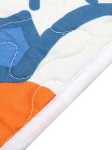 Duck Pattern Double-Sided Washable Menstrual Period Physiological Breathable Mattress Protector - Royal Blue - View 3