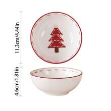 Set da tavola natalizio con ciotole e piatti con motivo a rammendo nordico a forma di Babbo Natale, set di barattoli sigillati in ceramica decorati, piatti piatti, tazze, set da tavola per la casa, la cucina, regalo di Natale
