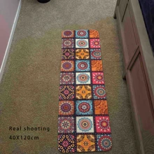 1pc Moroccan Style Anti-Slip Modern Kitchen Mat, Cushioned Shaggy Floor Rug, Entryway Doormat For Living Room, Bedroom, Gaming Room, Laundry Room, Home Decor - Multicolor - View 2