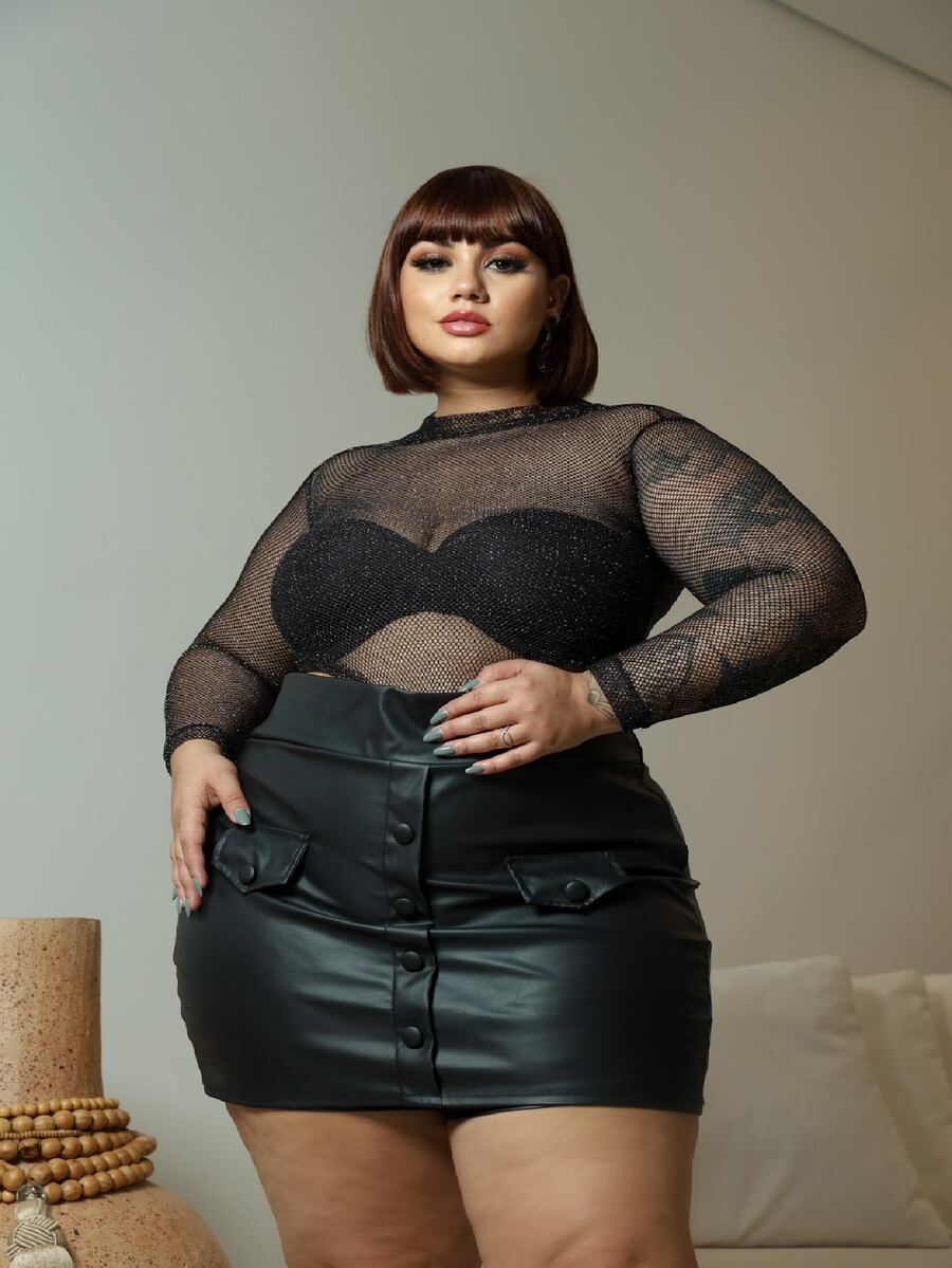 Women Bodysuits - lưới cá - Xem 1