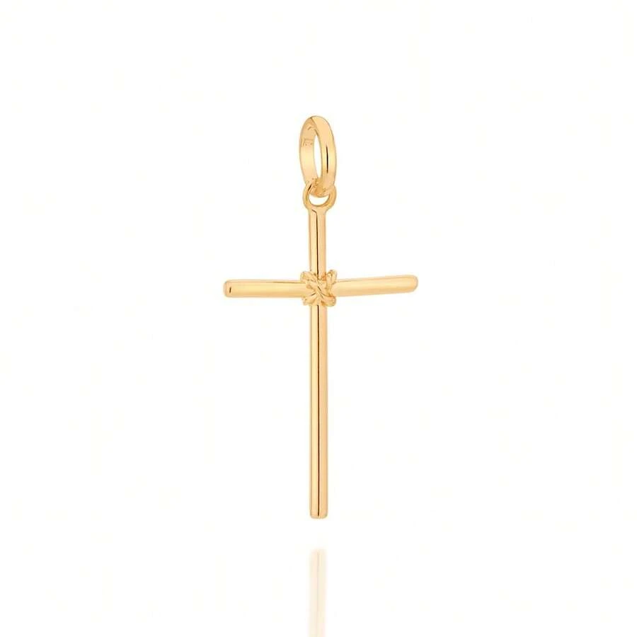 18K GOLD PENDANT UNISEX SMOOTH CROSS ROMMANEL 540180 - 蝴蝶型 - 查看 1