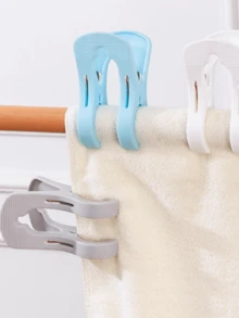 Heavy Duty Large Size Double Layer Quilt Clips, Plastic Clothespin, Windproof, Multi-Function Household Clothes & Blanket Clips - Multicolor - View 11