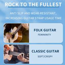 1 Peça de Alça de Guitarra Personalizada Ajustável na Tendência, Adequada para Guitarra Elétrica, Baixo, Folk e Clássica