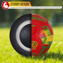 Vizari National Team Soccer Ball – Size 3, 4, 5 For Youth & Adults | Durable Faux Leather & Rubber | Country Designs: USA, Mexico, Brazil, Argentina, Germany, Portugal, England, Japan, Australia - 葡萄牙 - 查看 4