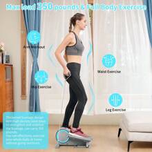 Under Desk Elliptical, Magnetic Portable Ellipse Leg Exerciser, Stair Stepper, Under Desk Bike Pedal Exerciser, Mini Elliptical Machines For Home Use, Exerciser For Seniors - 灰色 - 查看 5