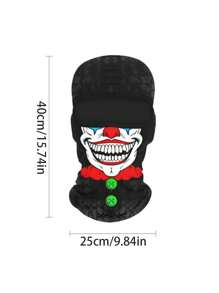 1pc Fashion Printed Balaclavas Men's Summer Breathable Cycling Mask Sunscreen Headcover Cool Print Cycling Full Coverage Hat