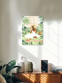 1 Áp Phích Treo Tường Hiện Đại Từ Người Phụ Nữ Rừng Tranh In Canvas Trang Trí Nhà Tranh Nghệ Thuật Treo Tường Thời Trang Quà Tặng Hoàn Hảo Trang Trí Thẩm Mỹ Phòng Tuyệt Vời Cho Phòng Khách, Văn Phòng, Trang Trí Tường Phòng Tắm, Không Gọng - Nhiều màu - Xem 3