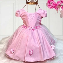 Young Girls Dresses - Màu Hồng baby - Xem 6