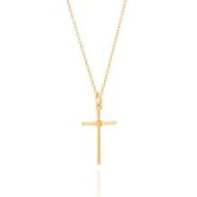 18K GOLD PENDANT UNISEX SMOOTH CROSS ROMMANEL 540180 - 蝴蝶型 - 查看 3