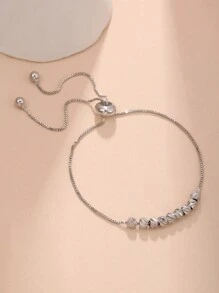1pc Gold Simple And Fashion Flower Bead Women's Bracelet