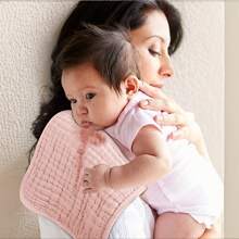 3 件/套婴儿拍嗝巾 - 男女通用，6 层平纹细布设计，吸水性强，柔软舒适，适用于拍嗝、毛巾、面巾 - 彩色 - 查看 7