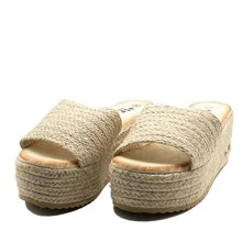 Women Wedges & Flatform - 米色 - 查看 3