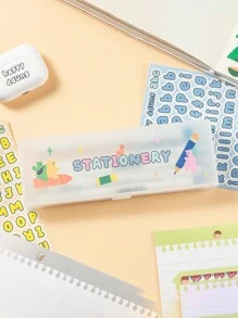 1 Pack Of 8 Pieces Of Notebook Decoration Letter Stickers, Cute Candy Color English Letter Transparent Stickers Notebook Card DIY Decoration Marker Stickers Scrapbook Decoration DIY Stickers Handmade DIY Crafts,School Supplies,Back To School