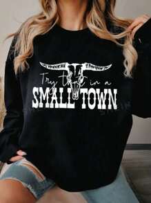 Women Sweatshirts - 黑色 - 查看 1