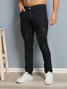 Men Pants - 黑色 - 查看 5