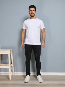 Men Pants - 黑色 - 查看 2