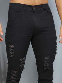 Men Pants - 黑色 - 查看 7