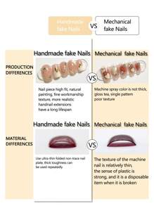 10Pcs Handmade Press-On Nails With Sparkly Rhinestones Designs,Glossy Press On Nails Medium Almond Nails ,Black French Nails And Gradient Cat-Eye Design,Nail Piece Wearable Fake Nail Piece Rubbing Strip Double-Sided Jelly Glue Tool Home Diy Nail Art,Easy To Use Diy Fake Nail Sets For Women And Girls Nail Supplies Nails