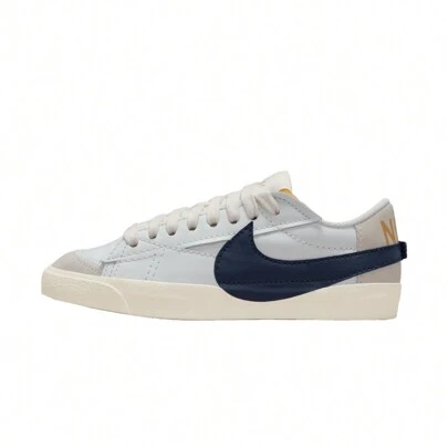 Nike Blazer LOW '77 JUMBO OLY  Breathable Low-Cut Skateboard Shoes For Men White/Grey FZ6773-100