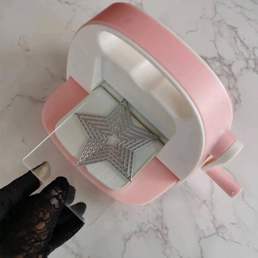 Mini DIY Cutting Dies Hand Cutter Embossing Cutting Die Machine With 3 Plates - Sets - View 1