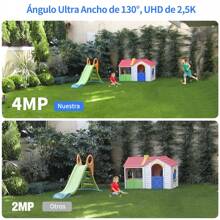 Ojo® 4MP Tarjeta Sim Solar Cámara De Seguridad Exterior 2k WIFI Cámara - Blanco - Ver 2