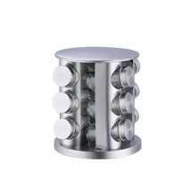 YASUHISA Organizador Especiero Giratorio 12 Frascos, Especiero Moderno Giratorio - transparente - Ver 2