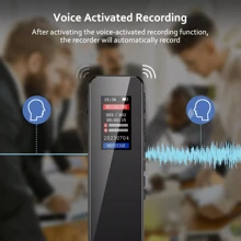 8G Digital Voice Activated Recorder Spy Dictaphone Audio MP3 Recording Device - Black - View 3