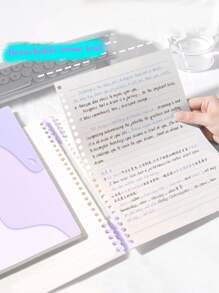 1 件极简主义“Isn”风格 B5 活页笔记本，复古便笺本，可拆卸优质光滑线圈活页夹，大学生作业记事本，办公用品，需要自组装环 60 张/本 - 彩色 - 查看 4