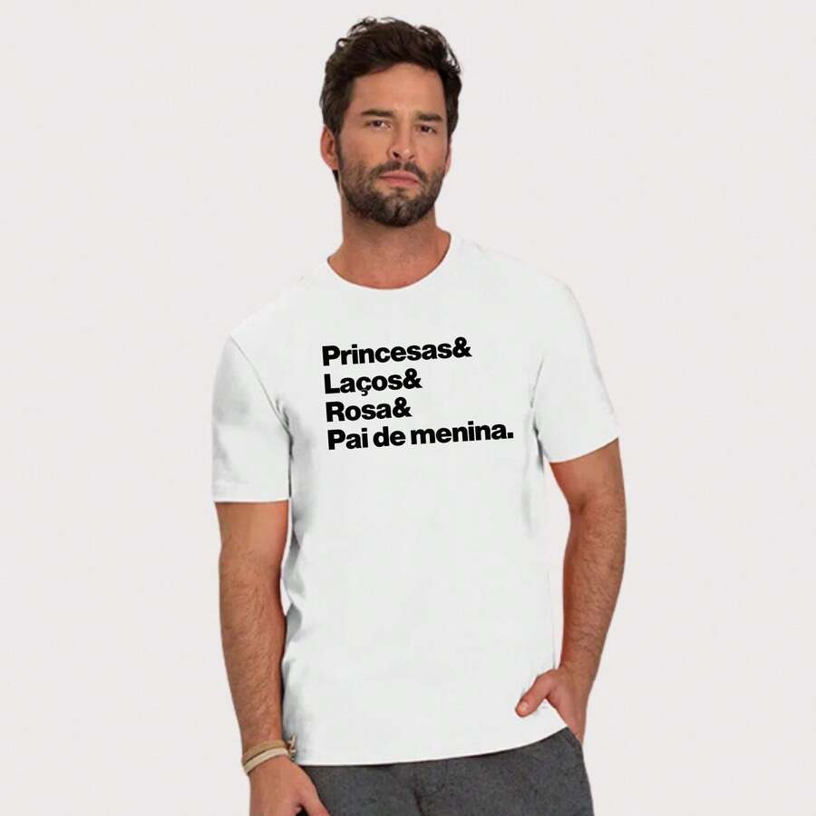 Father's Day T-Shirt Princesses Pink Bows Father Girl - trắng - Xem 1