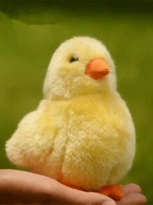 14 厘米/5.6 英寸黄色小鸡毛绒玩具可爱鸭子填充动物卡通娃娃毛绒玩具儿童生日圣诞礼物孩子家居装饰 - 黃色 - 查看 7