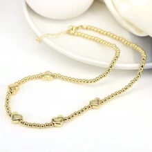 1 件爱心时尚颈链串珠项链 18K 镀金熊心珠宝吊坠项链 适合女士情人节、妈妈、母亲、母亲节、礼物 - 時尚項鍊 - 查看 6