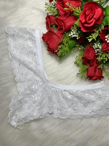 Women Crotchless Panties - 白色 - 查看 2