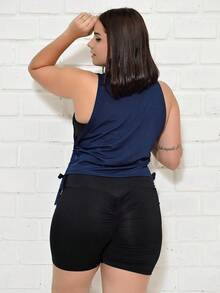 Women Sports Tees & Tanks - Màu xanh hải quân - Xem 4