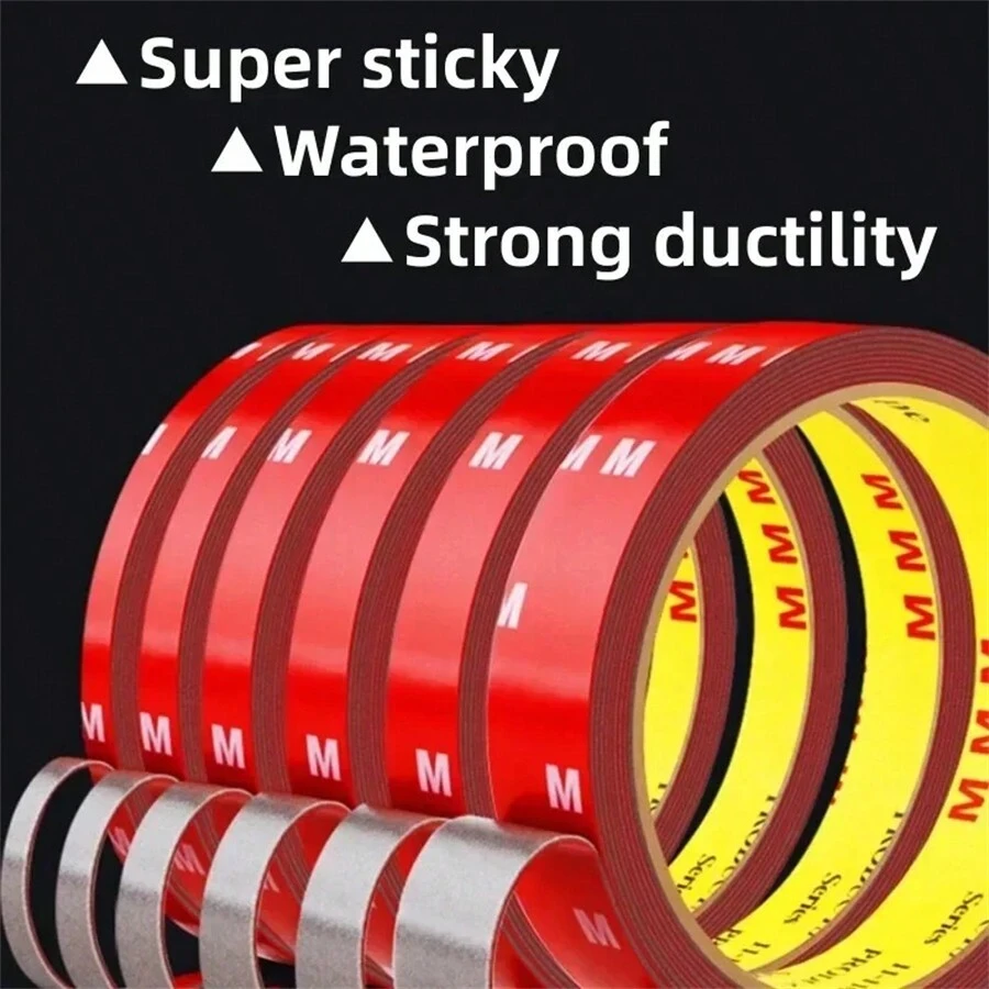 3meters Strong Permanent Double Sided Tape Acrylic Foam Adhesive For Car Home Indoor Outdoor Decor Waterproof High Temperature